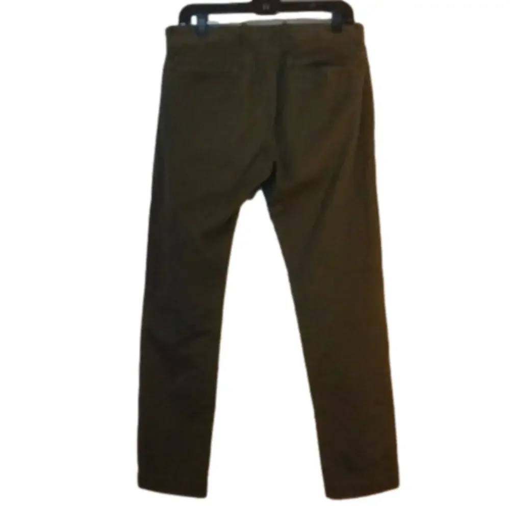 JCrew stretch Chino's,size 31x30..Army green. Missing button, button included.